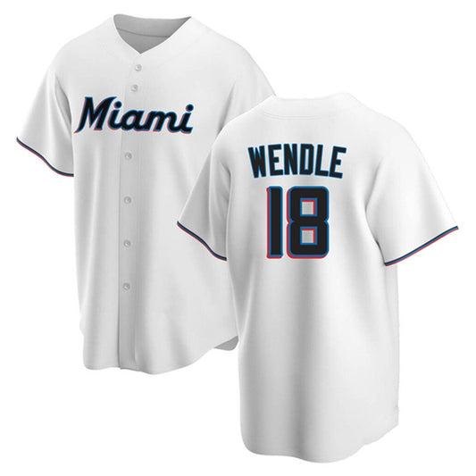 Baseball Joey Wendle Miami Marlins 18 Jersey