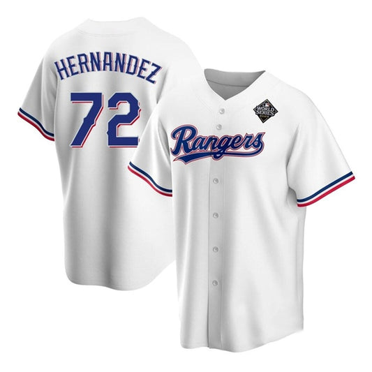 Baseball Jonathan Hernandez Texas Ranger 72 Jersey