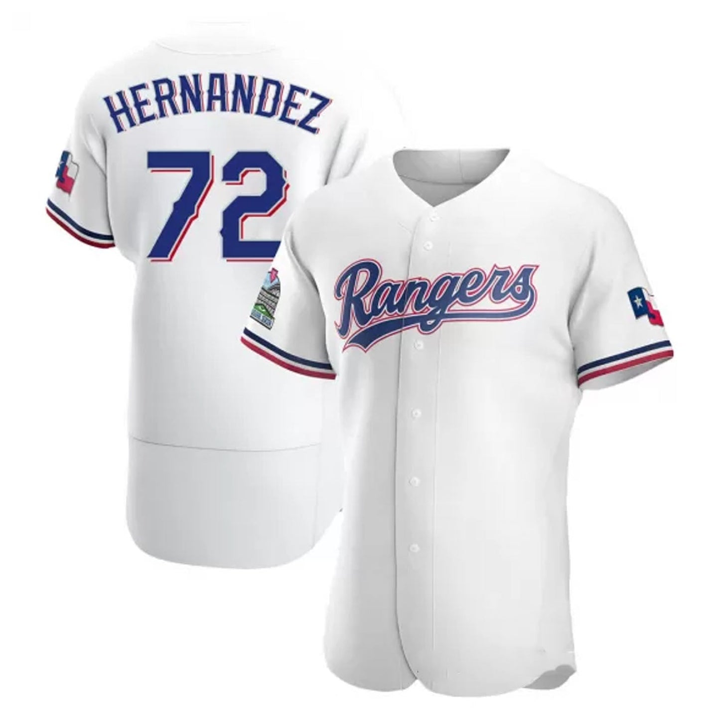 Baseball Jonathan Hernandez Texas Rangers 72 Jersey