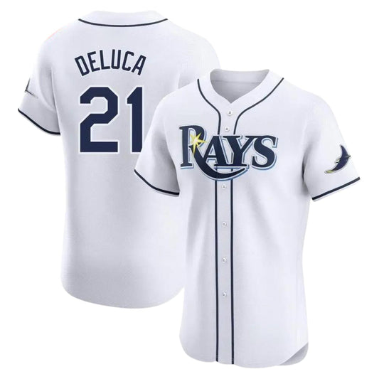 Baseball Jonny Deluca Tampa Bay Rays 21 Jersey