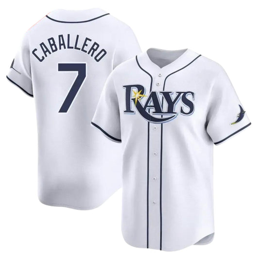 Baseball Jose Caballero Tampa Bay Rays 7 Jersey
