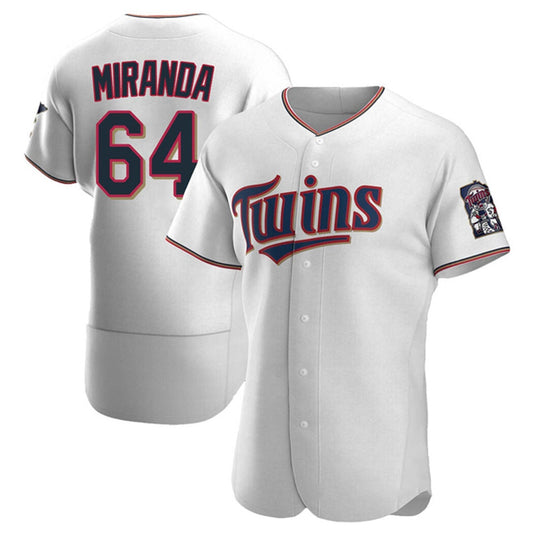 Baseball Jose Miranda White Minnesota Twins 64 Jersey