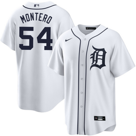 Baseball Keider Montero Detroit Tigers 54 Jersey