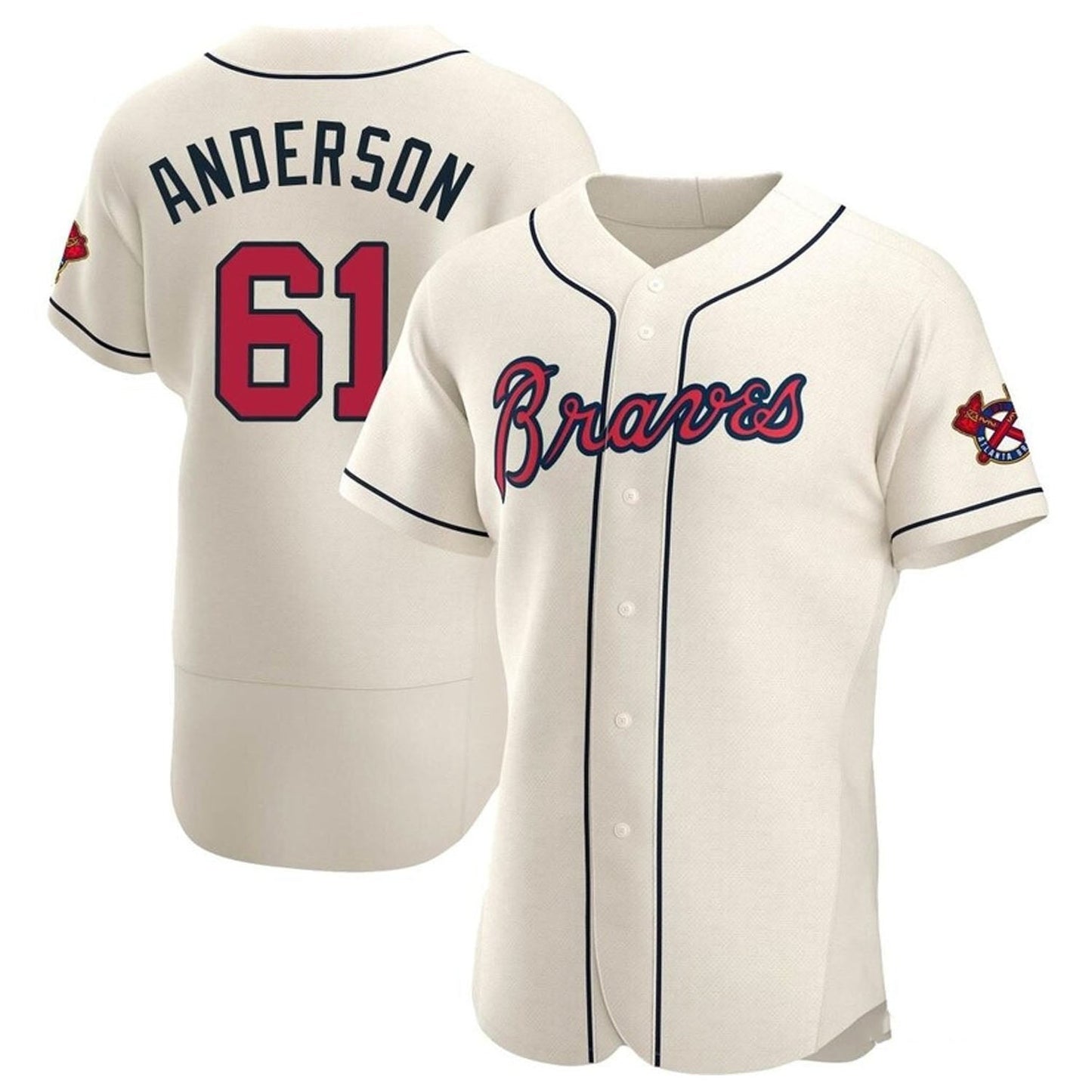 Baseball Nick Anderson Atlanta Braves 61 Jersey