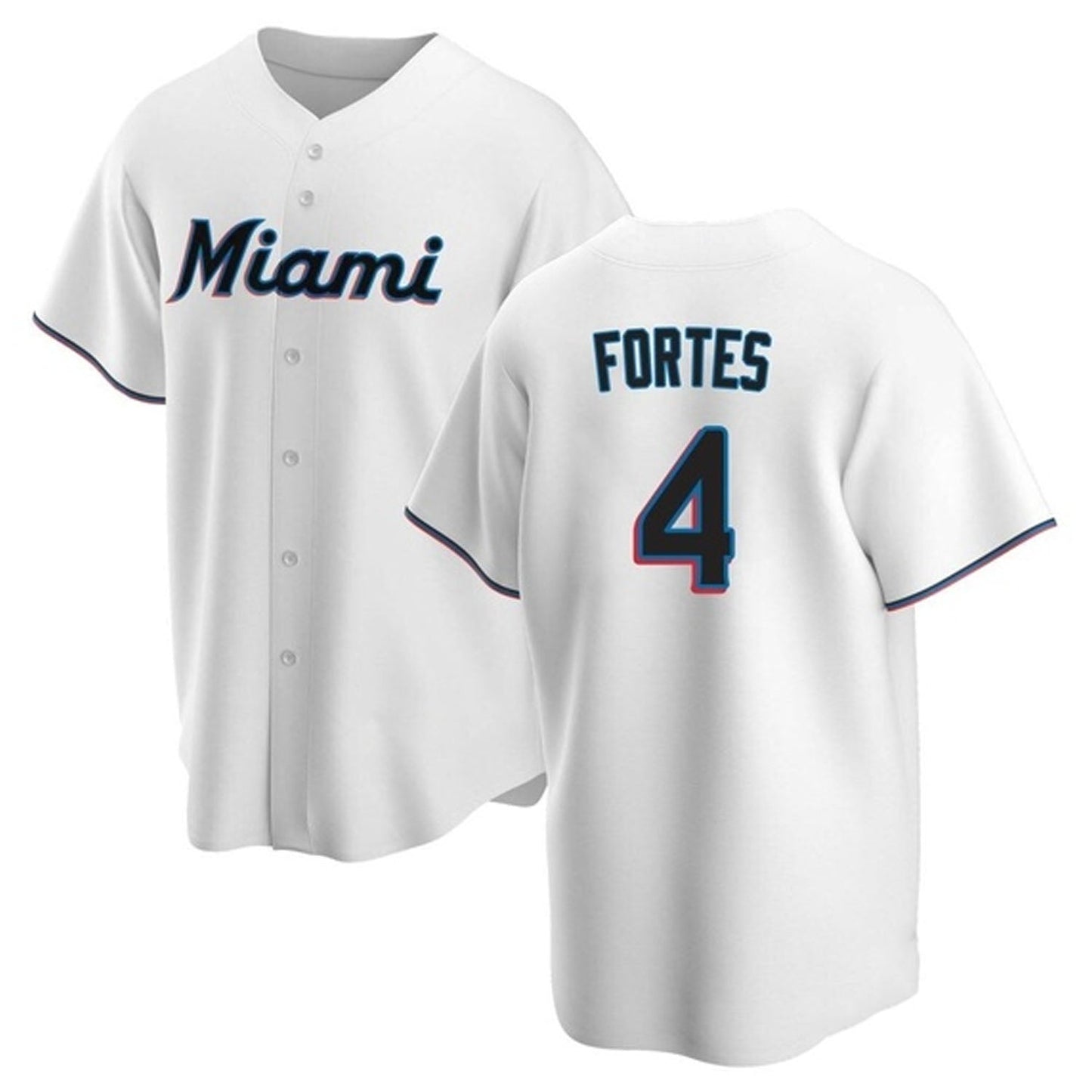 Baseball Nick Fortes Miami Marlins 4 Jersey