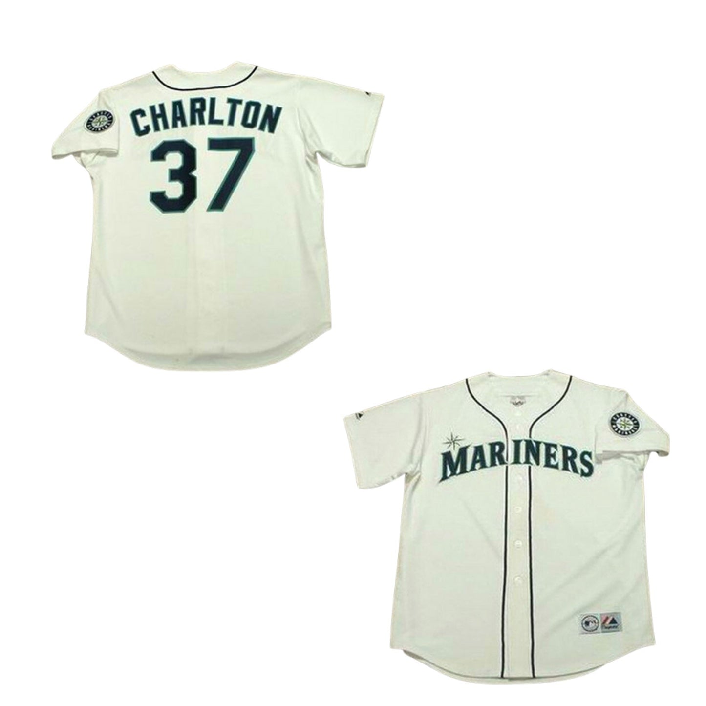 Baseball Norm Charlton Seattle Mariners 37 Jersey