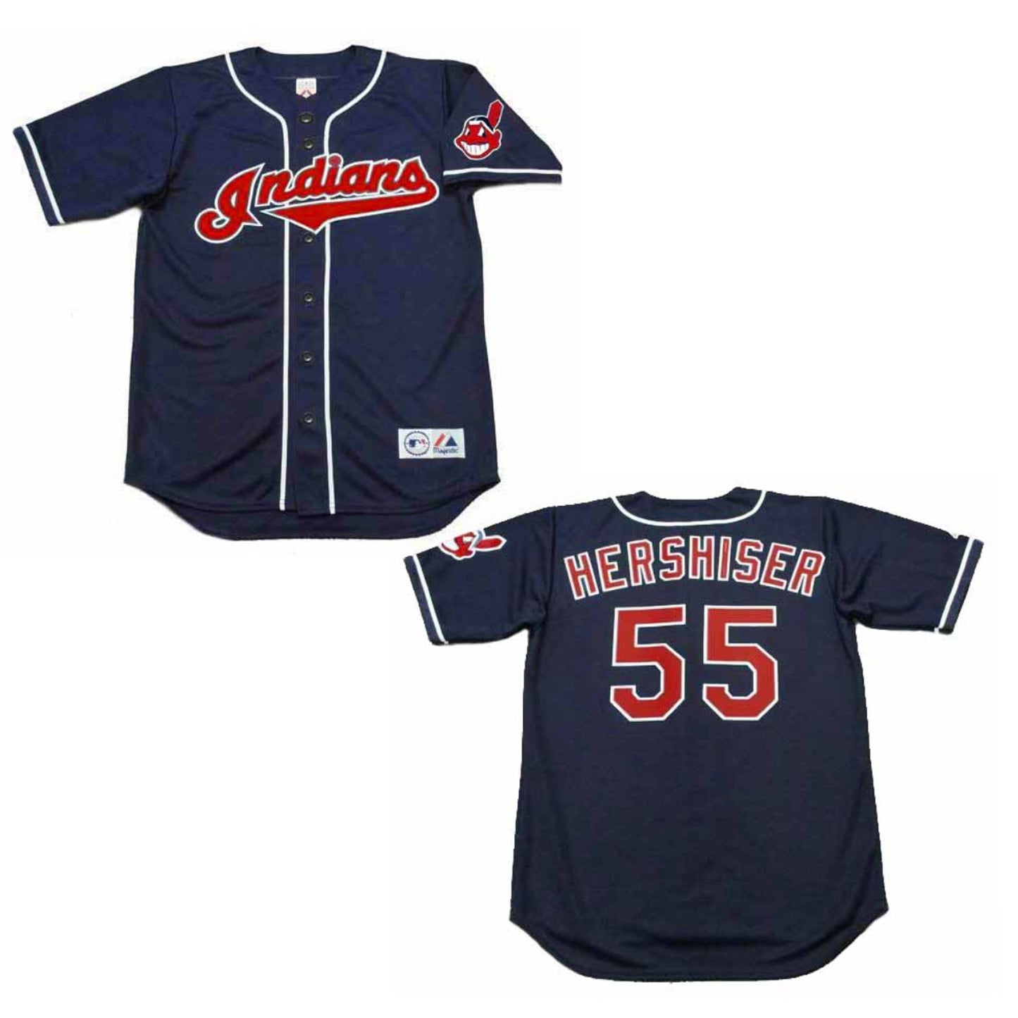 Baseball Orel Hershiser Cleveland Indians 55 Jersey