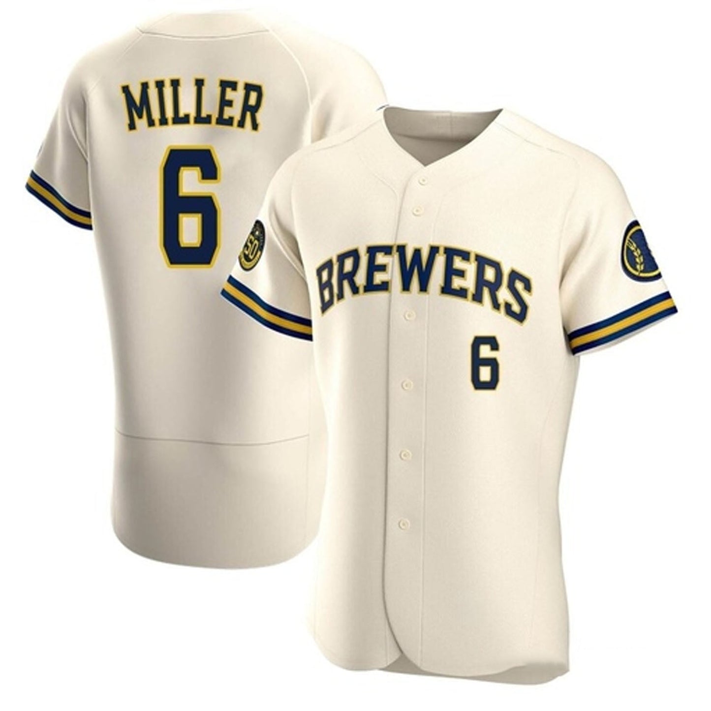 Baseball Owen Miller Milwaukee Brewers 6 Jersey