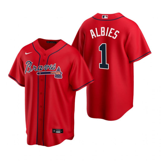 Baseball Ozzie Albies Atlanta Braves 1 Jersey
