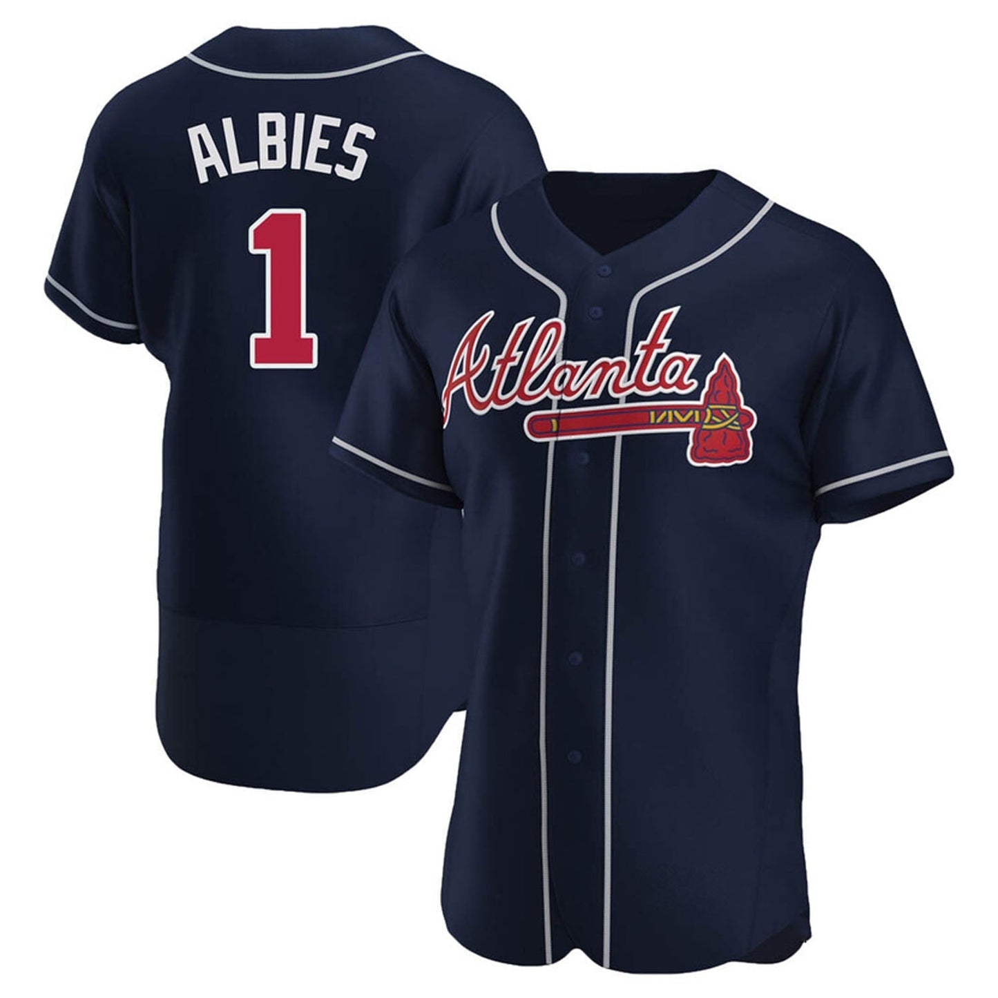 Baseball Ozzie Albies Atlanta Braves 1 Jersey