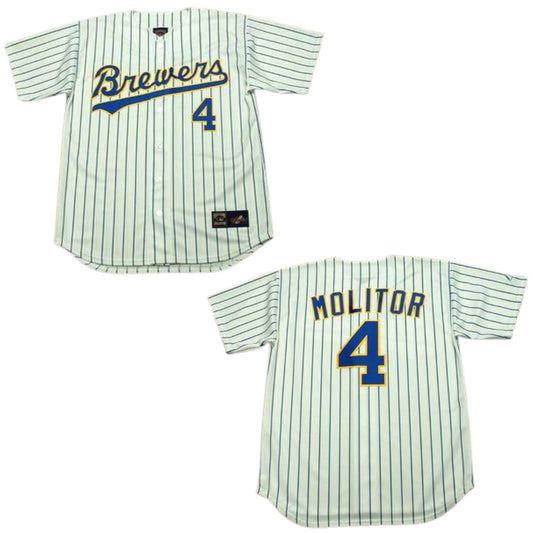 Baseball Paul Molitor Milwaukee Brewers 4 Jersey