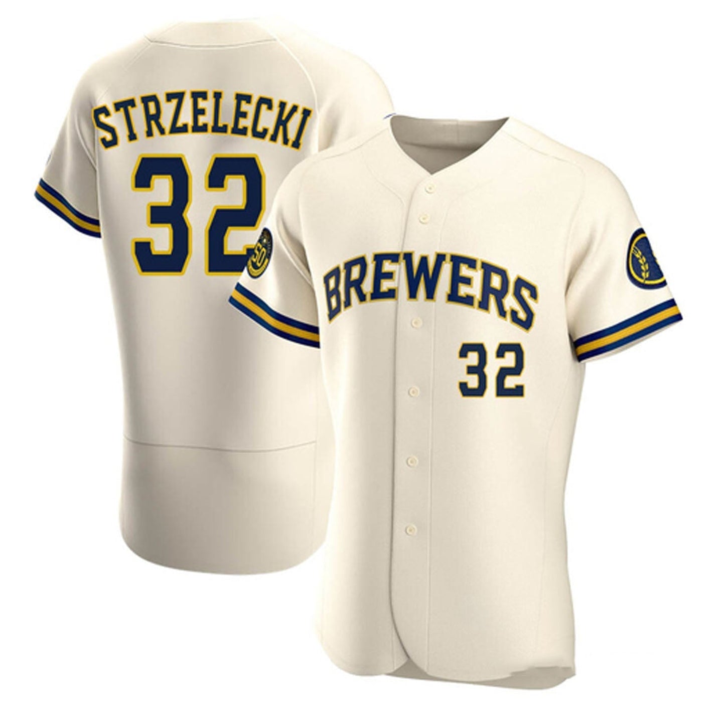 Baseball Peter Strzelecki Milwaukee Brewers 32 Jersey