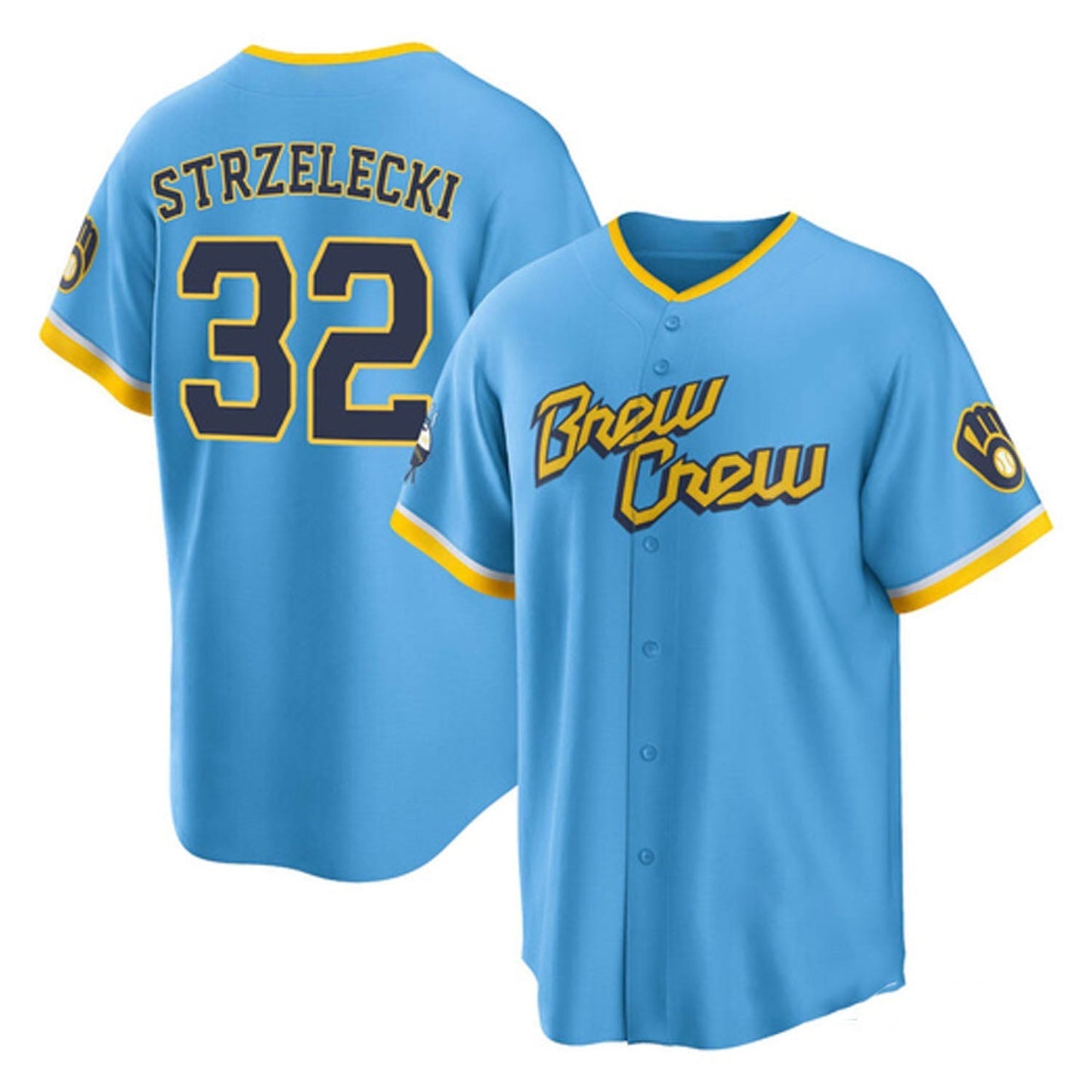 Baseball Peter Strzelecki Milwaukee Brewers 32 Jersey