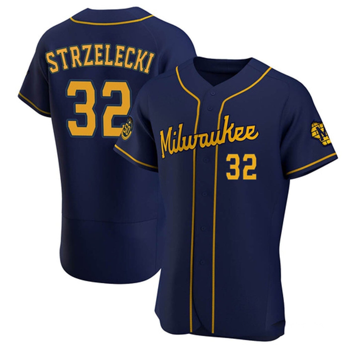 Baseball Peter Strzelecki Milwaukee Brewers 32 Jersey