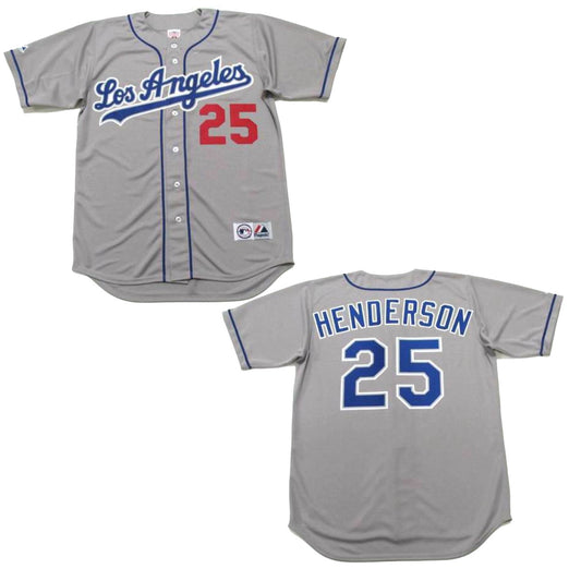 Baseball Rickey Henderson Los Angeles Dodgers 25 Jersey