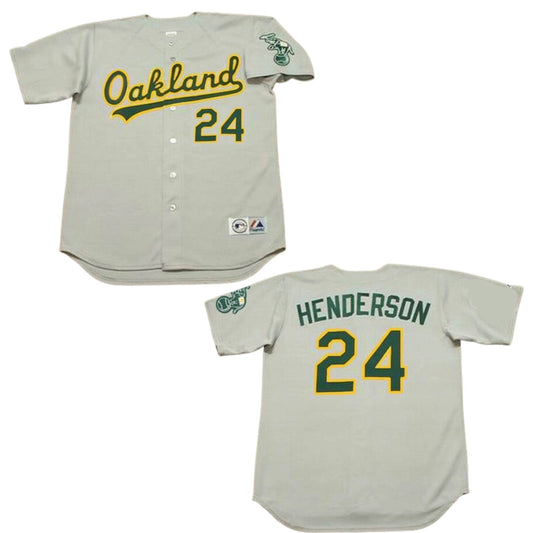 Baseball Rickey Henderson Oakland Athletics 24 Jersey