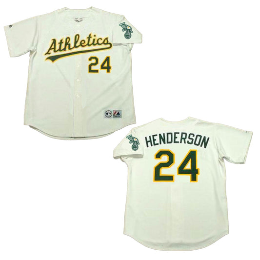Baseball Rickey Henderson Oakland Athletics 24 Jersey