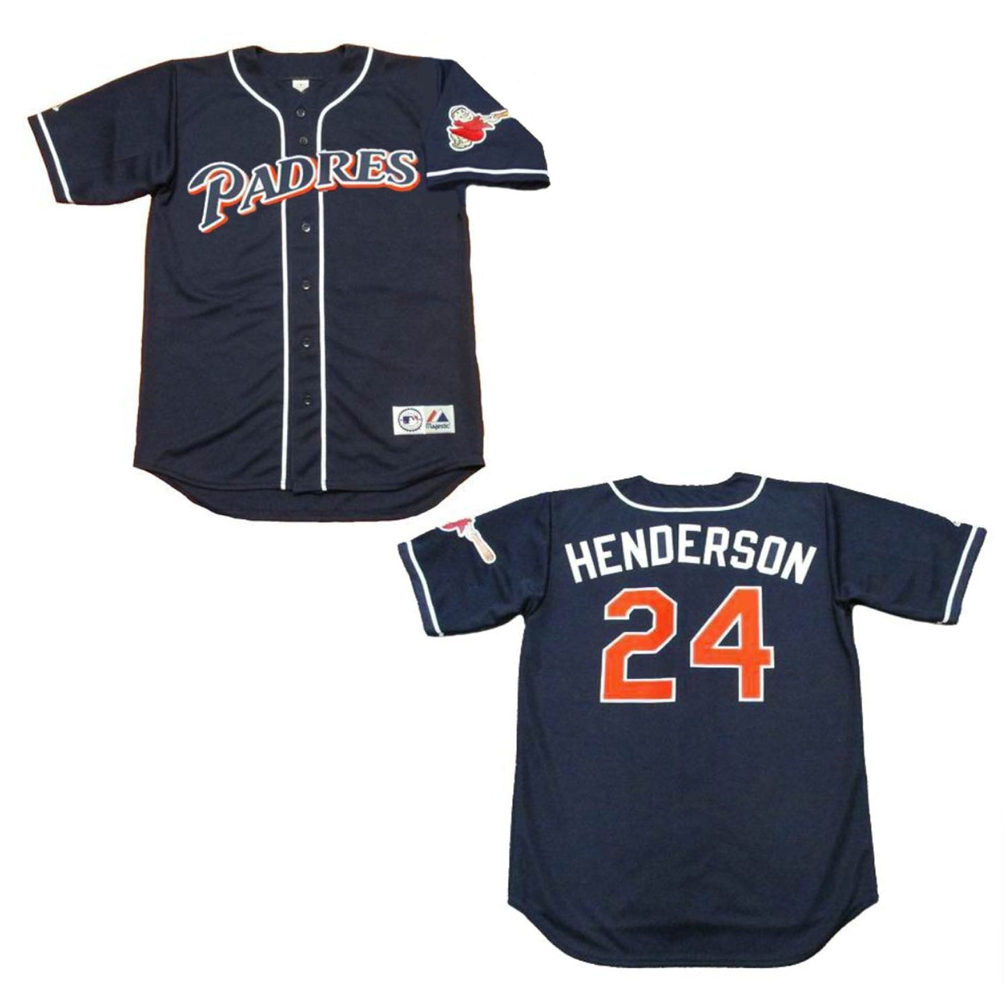 Baseball Rickey Henderson San Diego Padres 24 Jersey