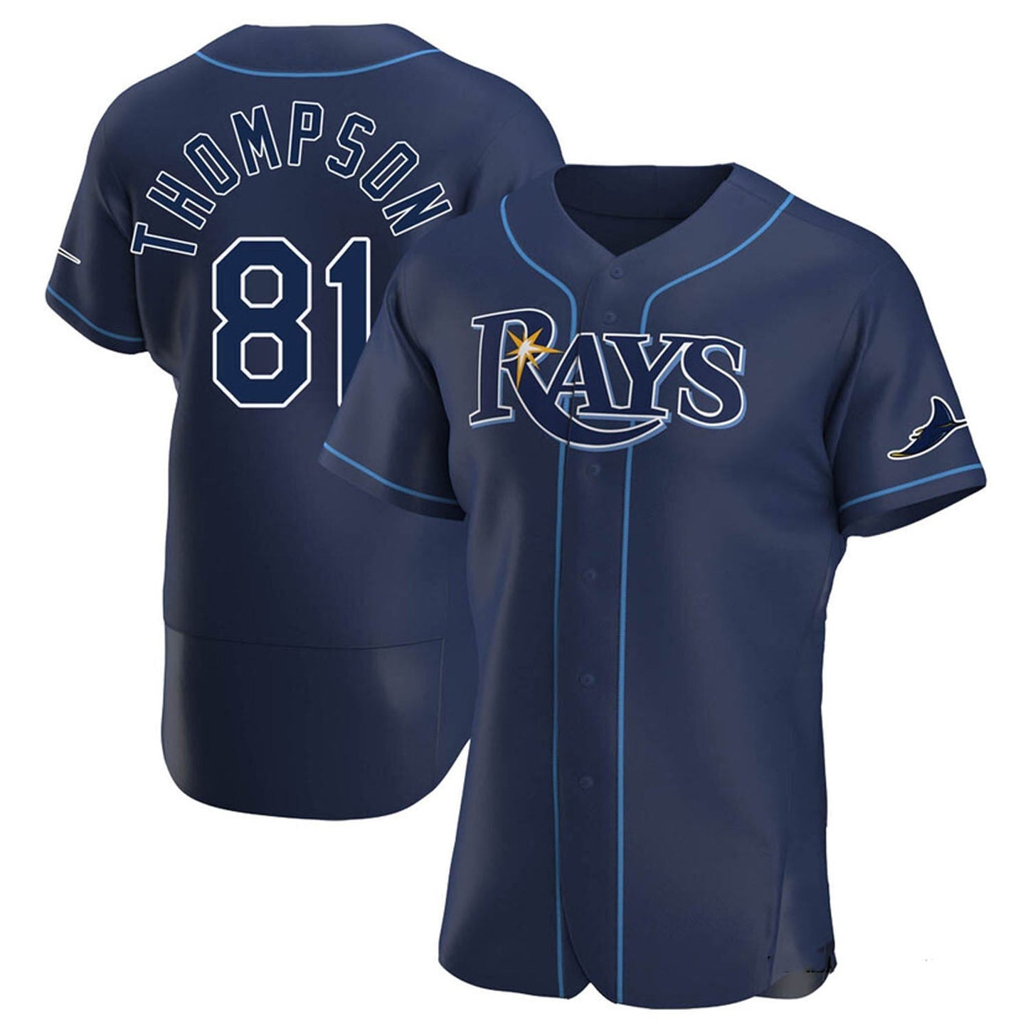 Baseball Ryan Thompson Tampa Bay Rays 81 Jersey
