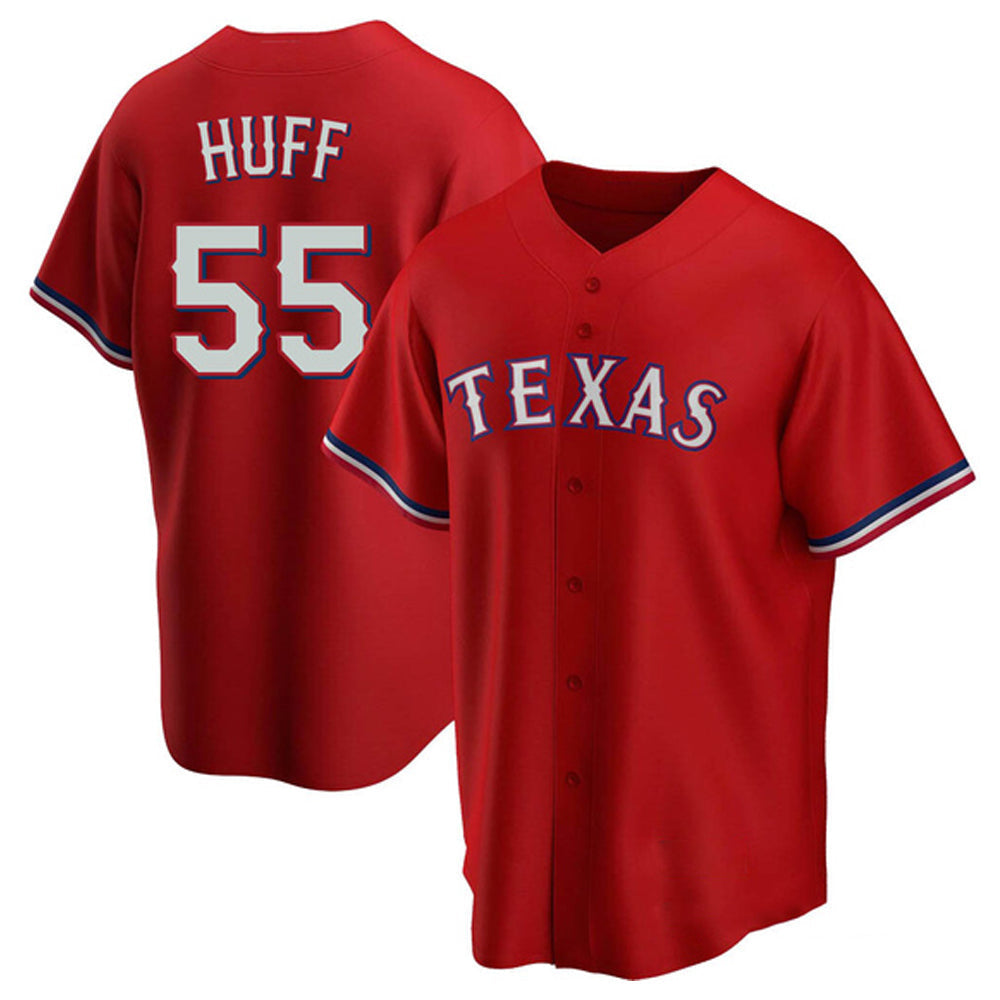 Baseball Sam Huff Texas Ranger 55 Jersey