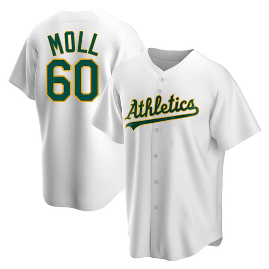 Baseball Sam Moll Oakland Athletics 60 Jersey