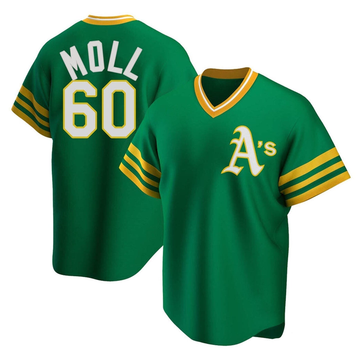 Baseball Sam Moll Oakland Athletics 60 Jersey