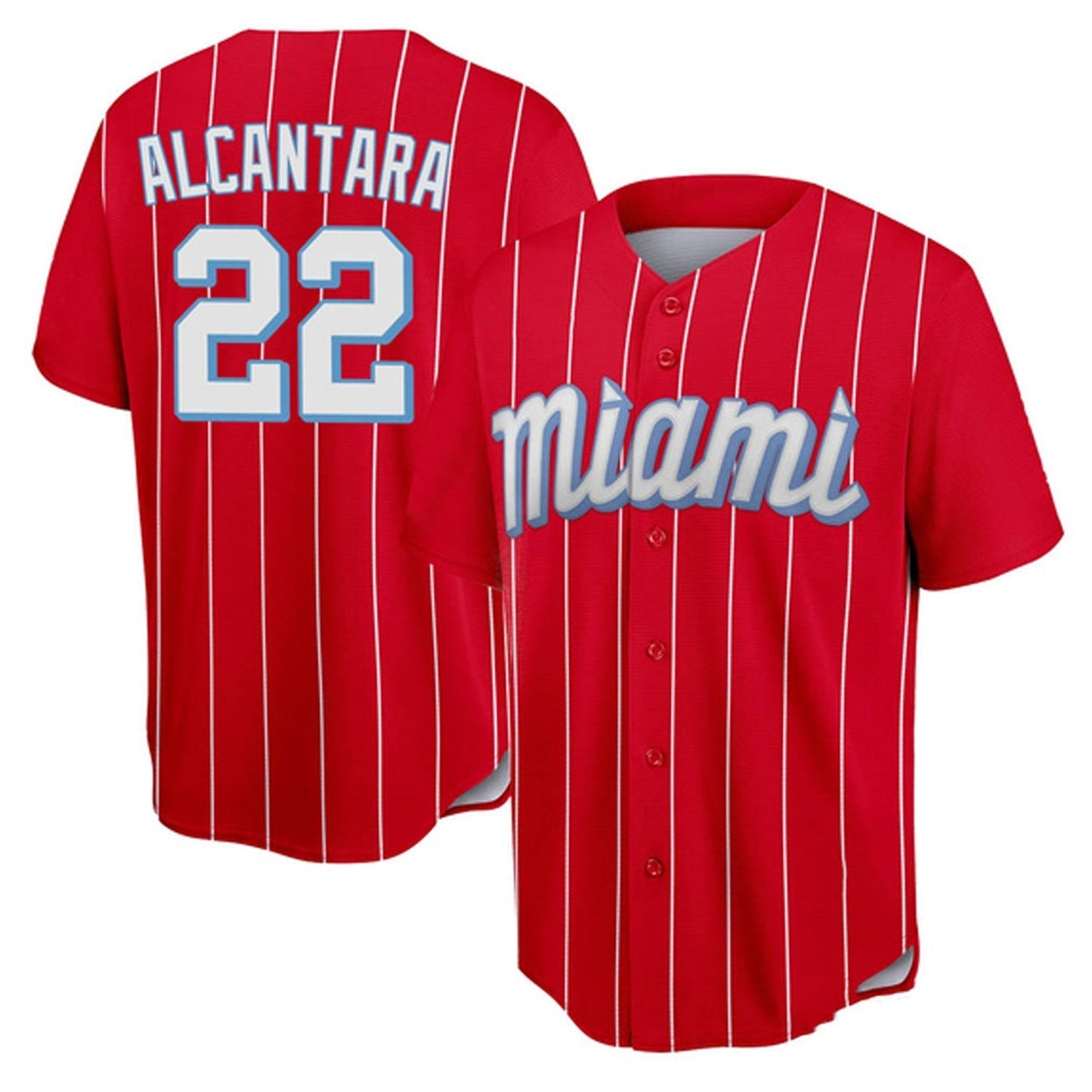 Baseball Sandy Alcantara Miami Marlins 22 Jersey