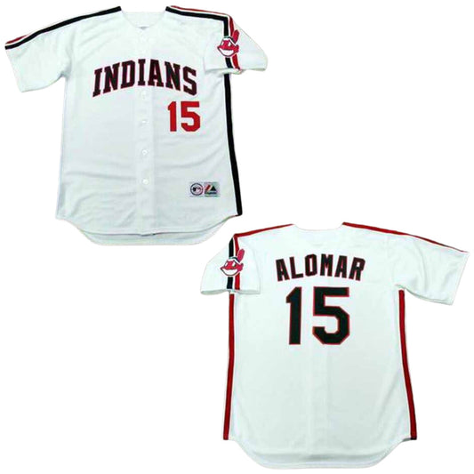 Baseball Sandy Alomar Cleveland Indians 15 Jersey