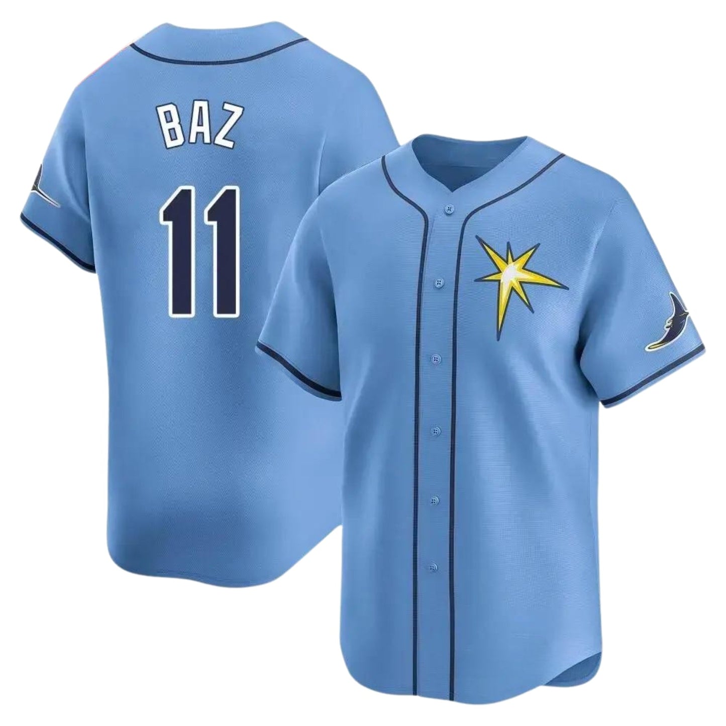 Baseball Shane Baz Tampa Bay Rays 11 Jersey