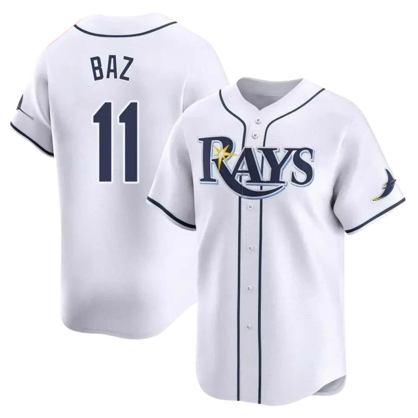 Baseball Shane Baz Tampa Bay Rays 11 Jersey