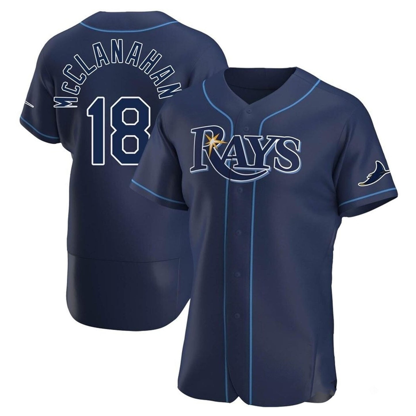Baseball Shane McClanahan Tampa Bay Rays 18 Jersey