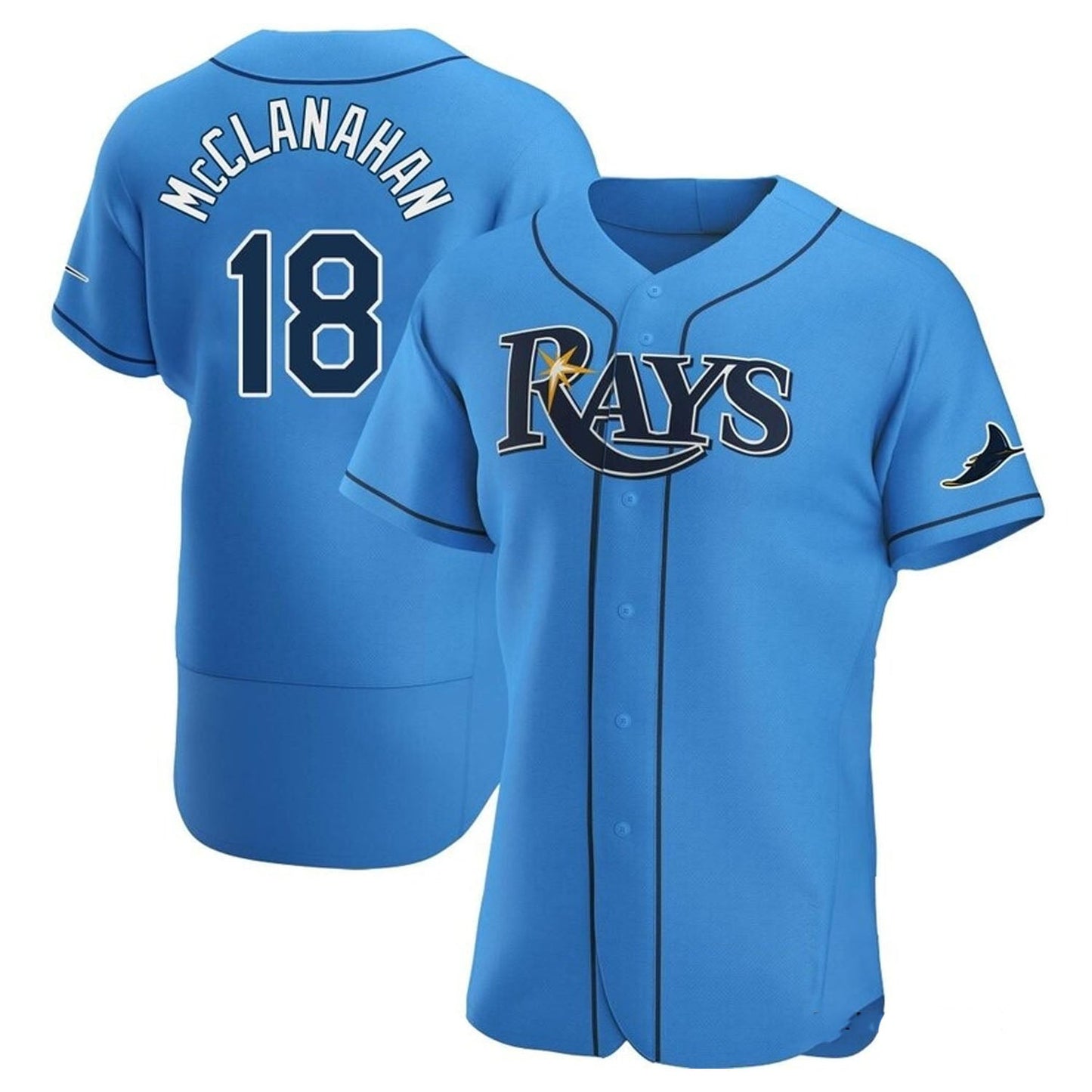 Baseball Shane McClanahan Tampa Bay Rays 18 Jersey