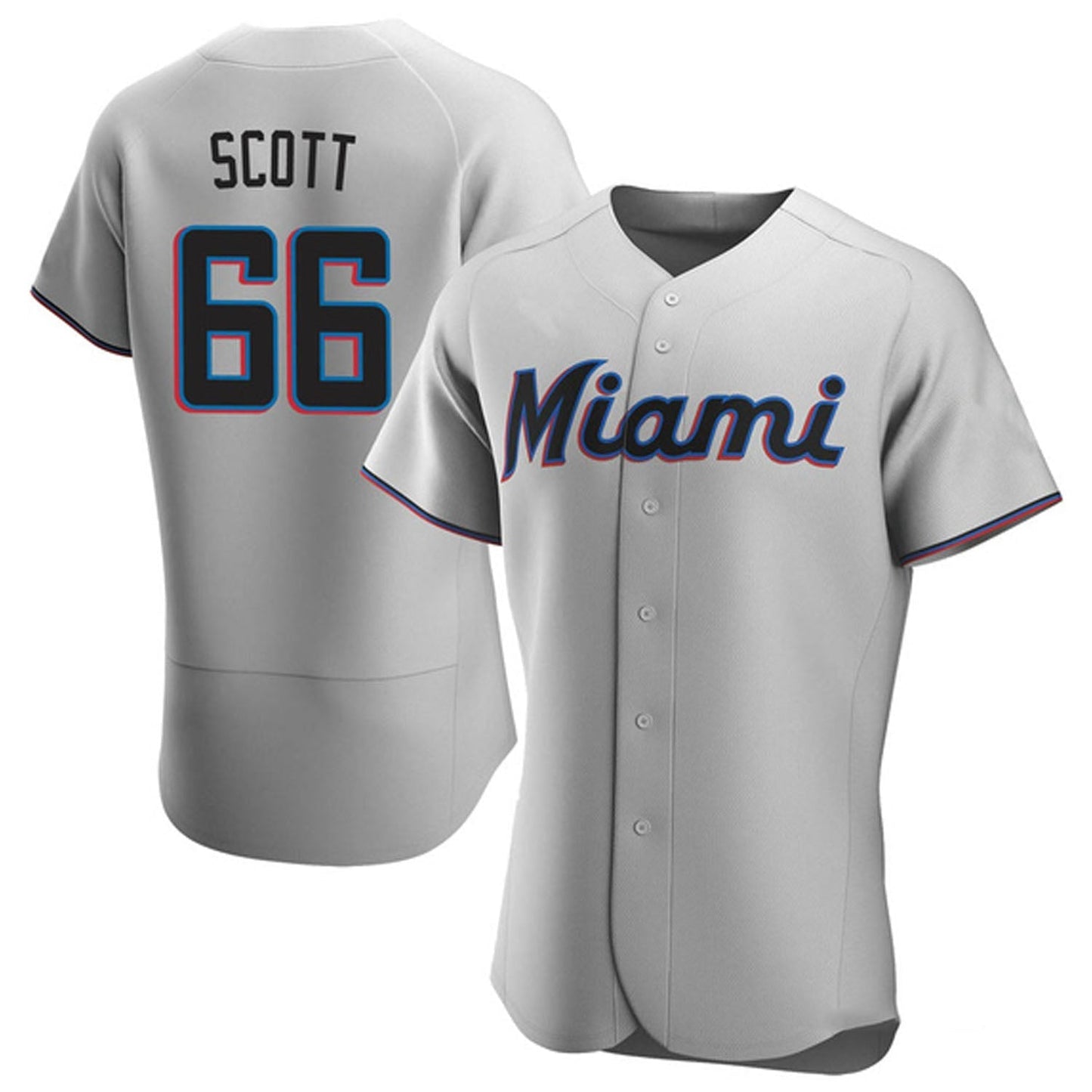 Baseball Tanner Scott Miami Marlins 66 Jersey