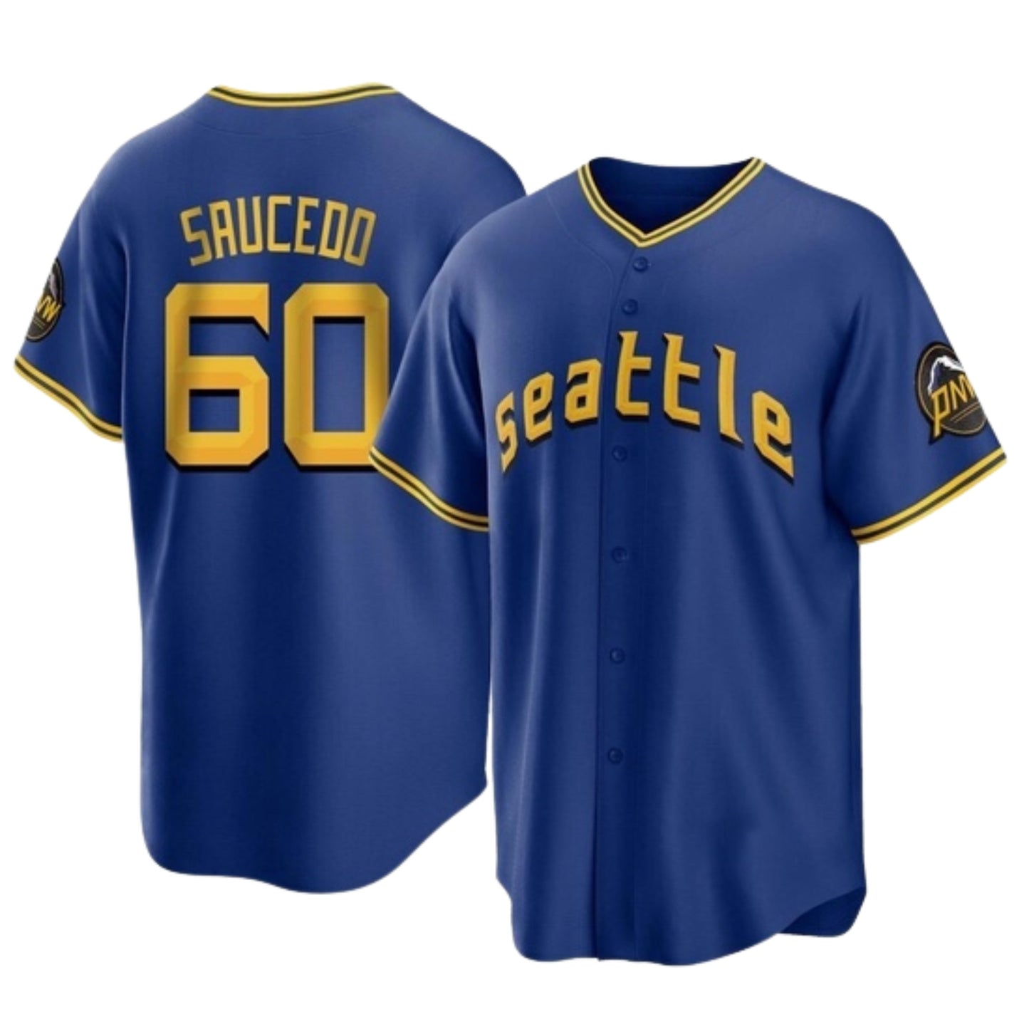 Baseball Tayler Saucedo Seattle Mariners 60 Jersey