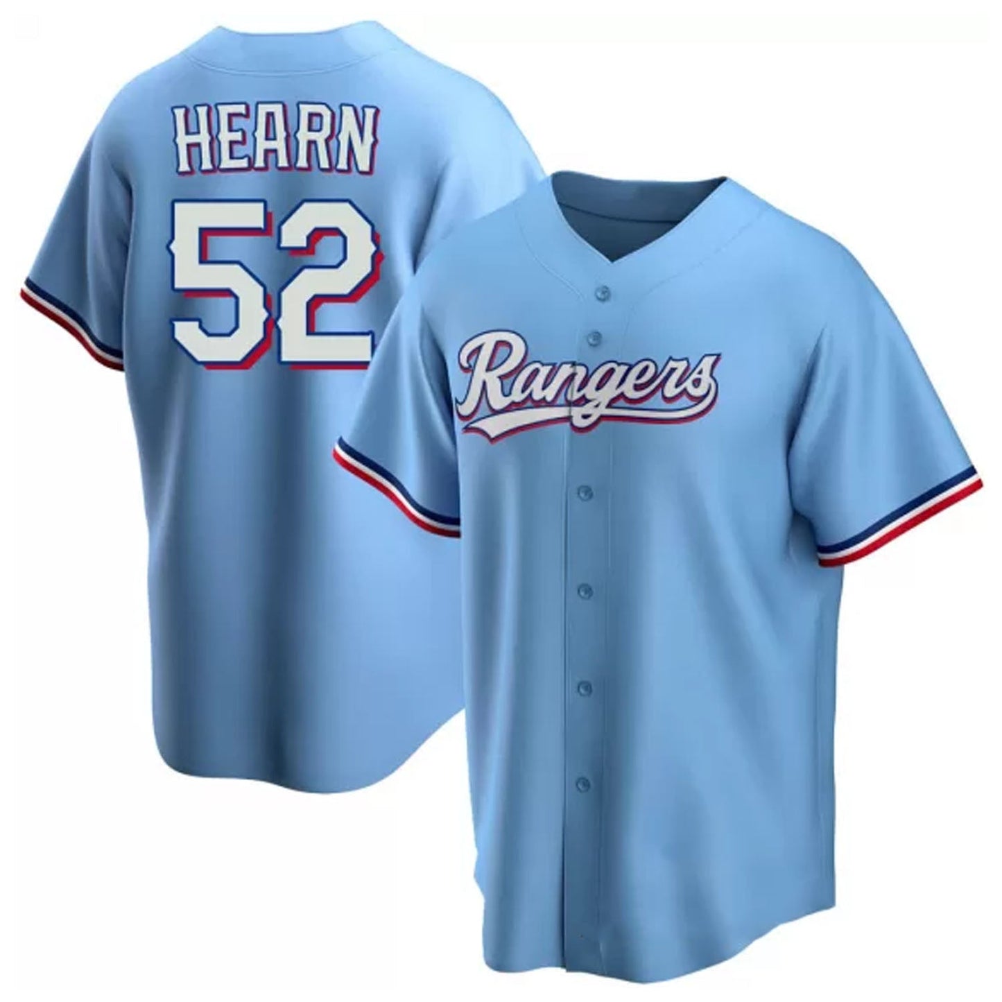 Baseball Taylor Hearn Texas Rangers 52 Jersey