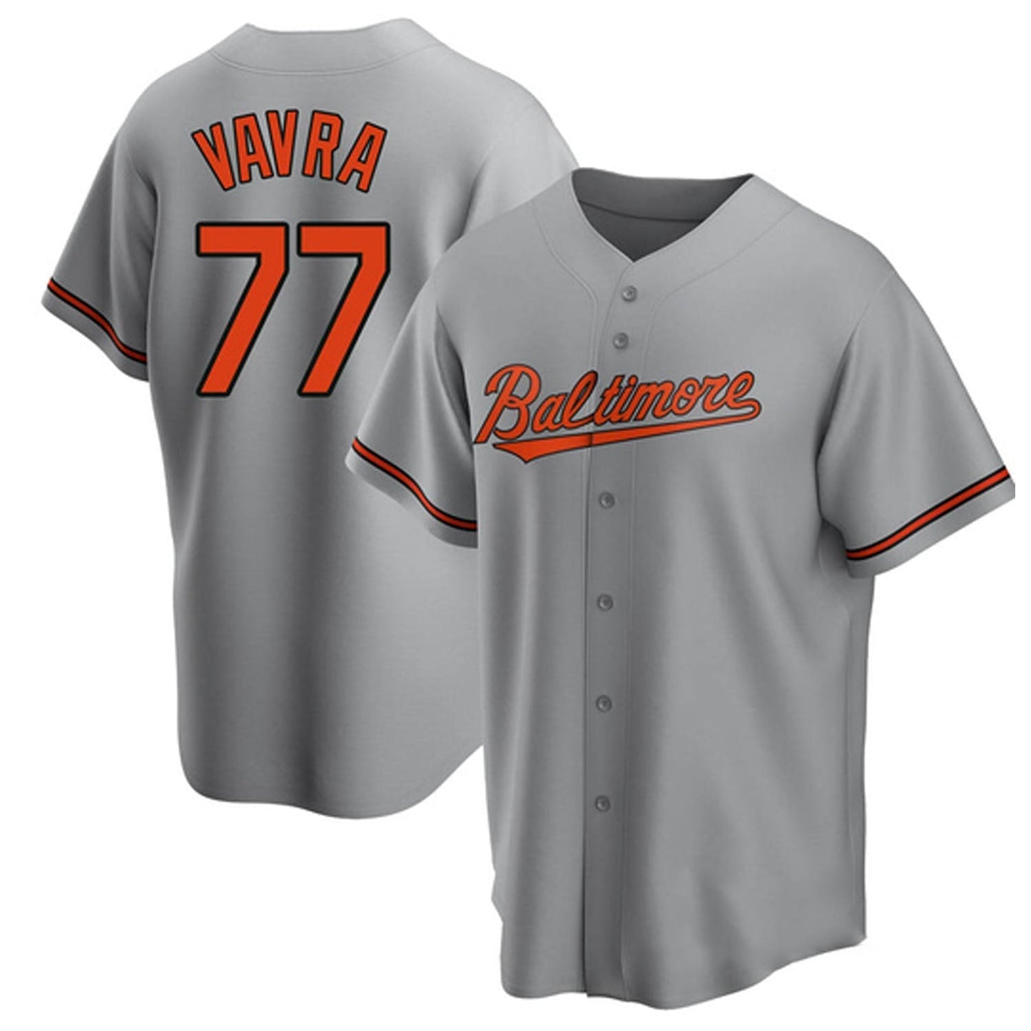 Baseball Terrin Vavra Baltimore Orioles 77 Jersey