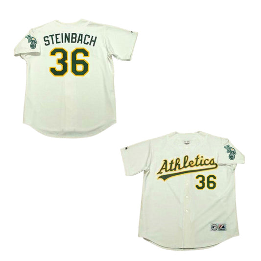 Baseball Terry SteiBasketballch Oakland Athletics 36 Jersey