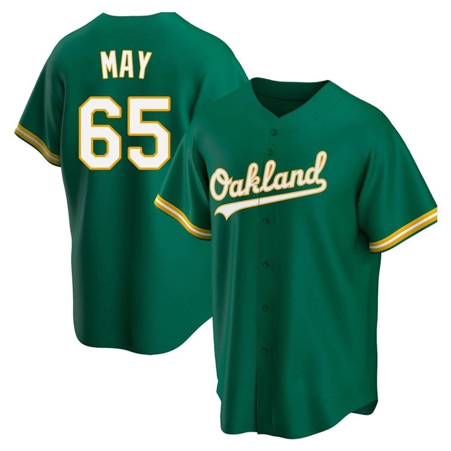 Baseball Trevor May Oakland Athletics 65 Jersey
