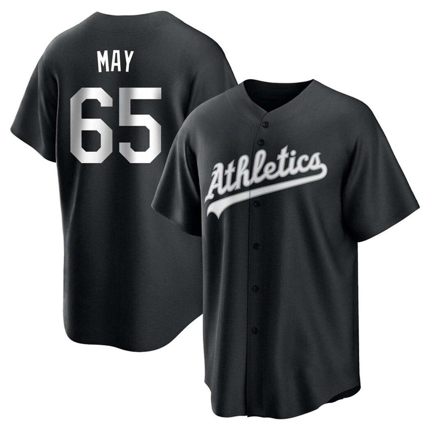 Baseball Trevor May Oakland Athletics 65 Jersey