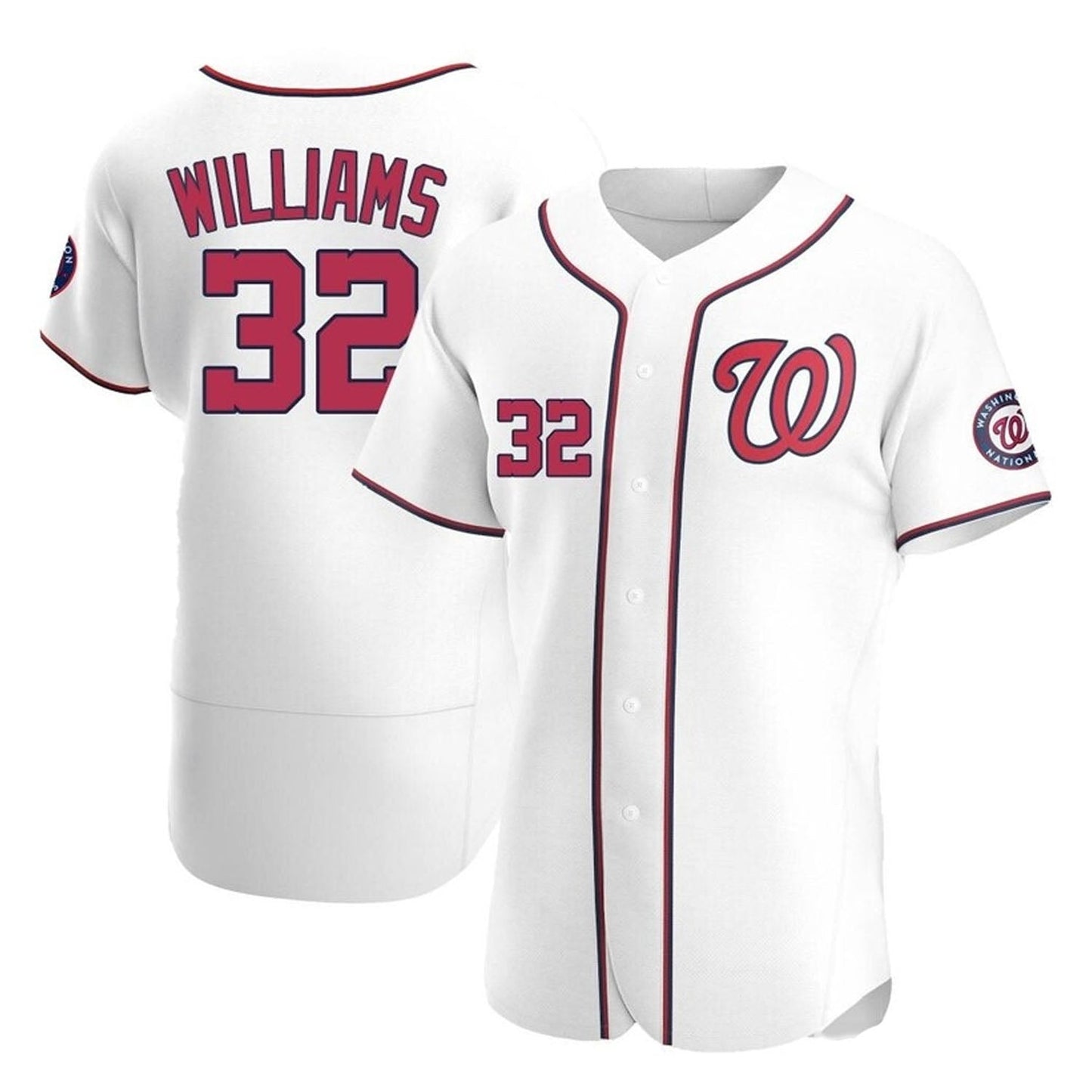 Baseball Trevor Williams Washington Nationals 32 Jersey