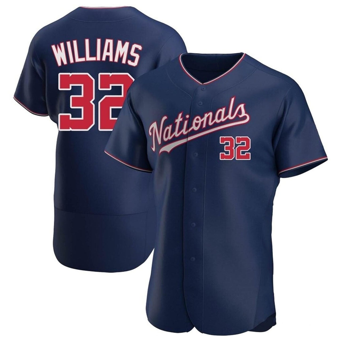 Baseball Trevor Williams Washington Nationals 32 Jersey