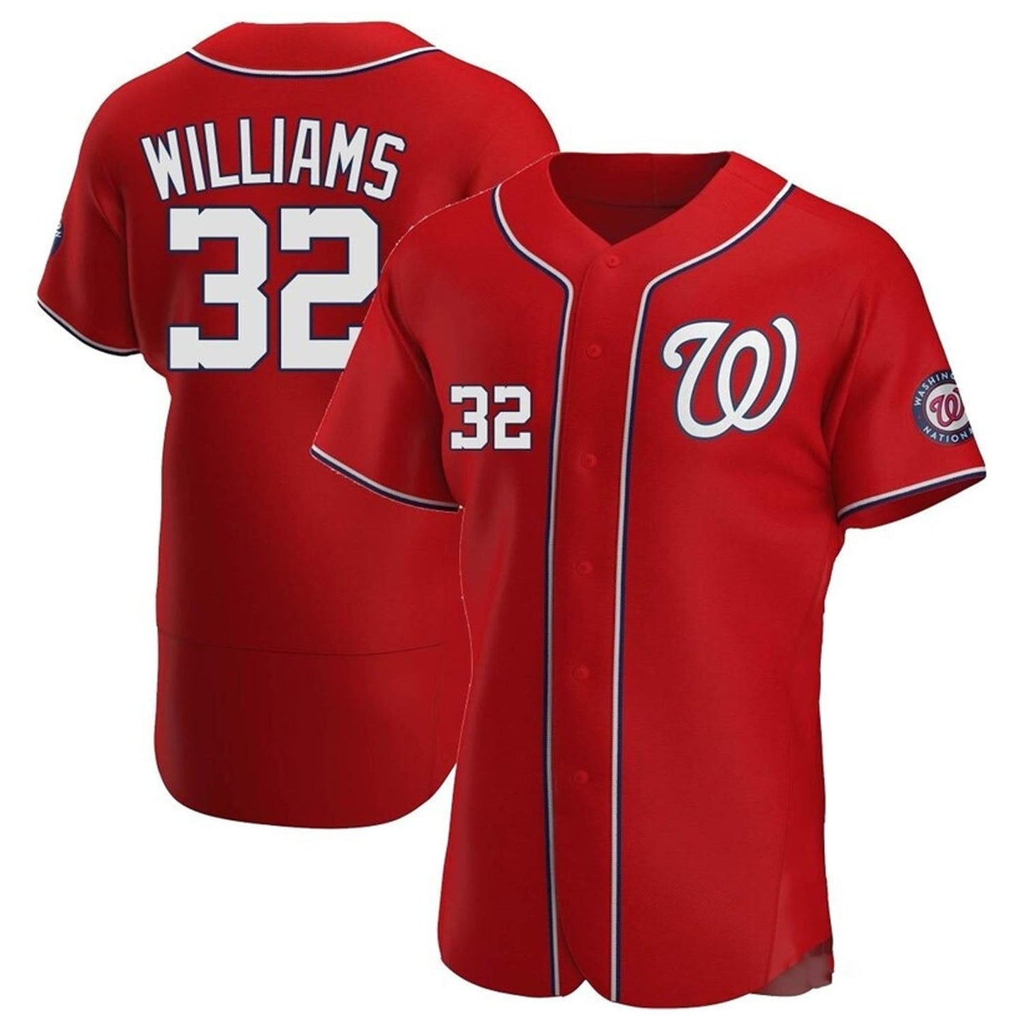 Baseball Trevor Williams Washington Nationals 32 Jersey
