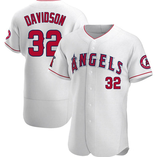 Baseball Tucker Davidson Los Angeles Angels 32 Jersey