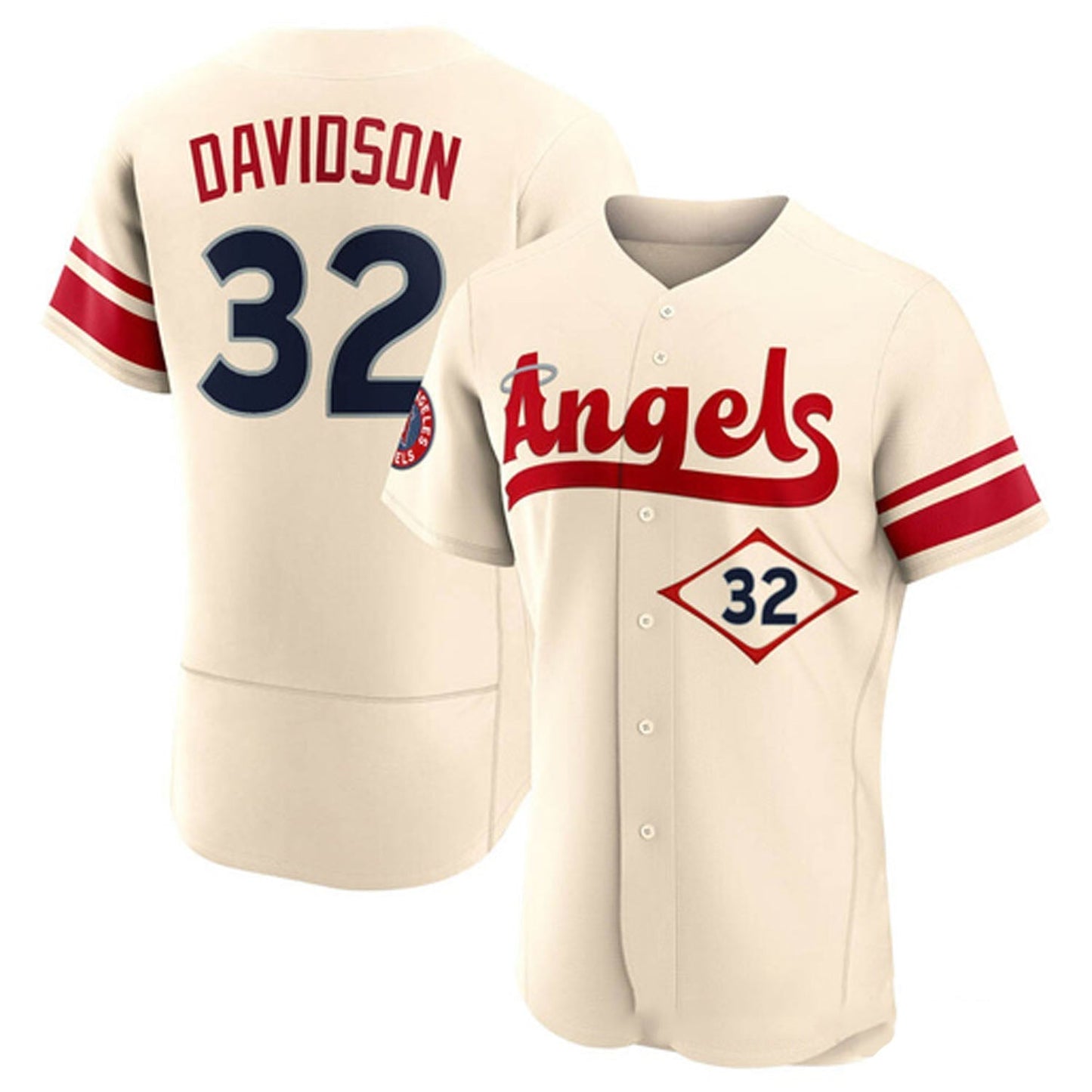 Baseball Tucker Davidson Los Angeles Angels 32 Jersey