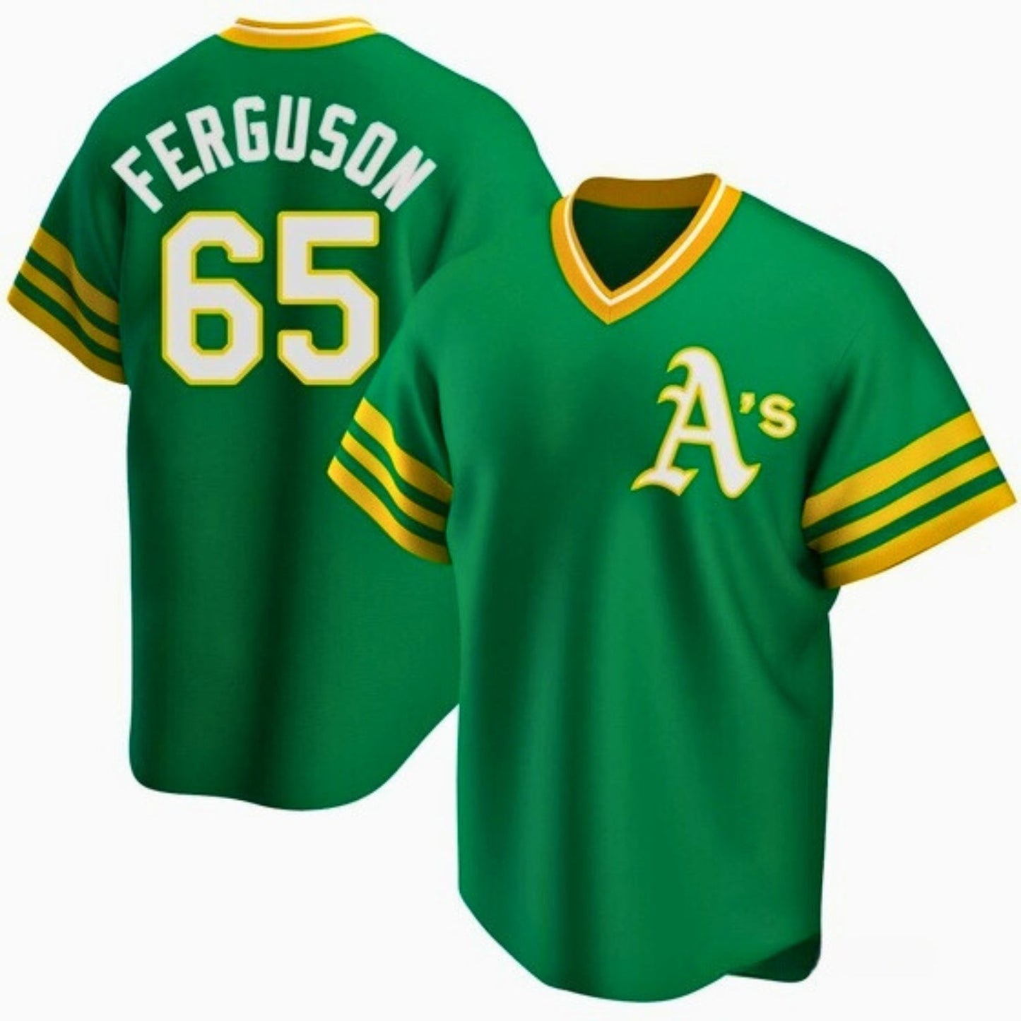 Baseball Tyler Ferguson Oakland Athletics 65 Jersey