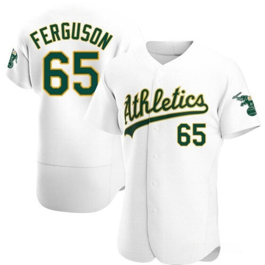 Baseball Tyler Ferguson Oakland Athletics 65 Jersey