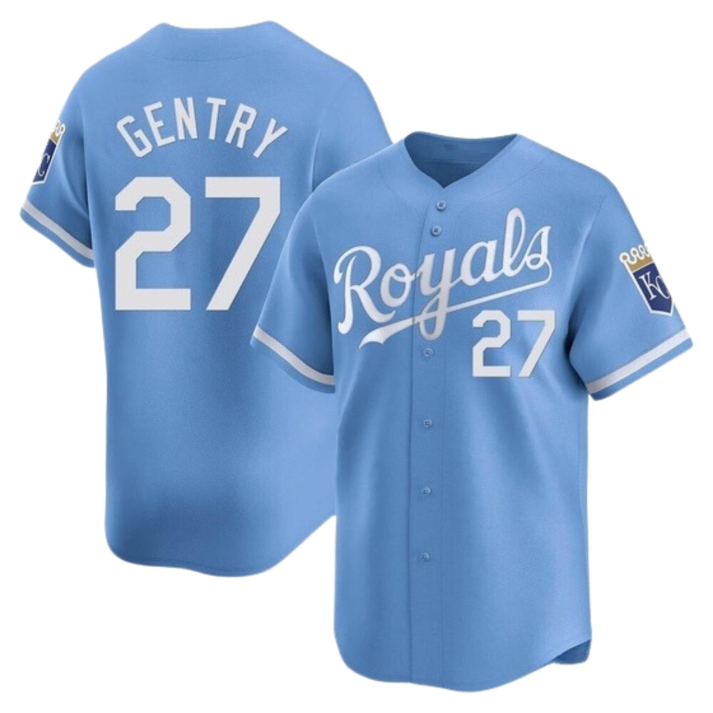 Baseball Tyler Gentry Kansas City Royals 27 Jersey