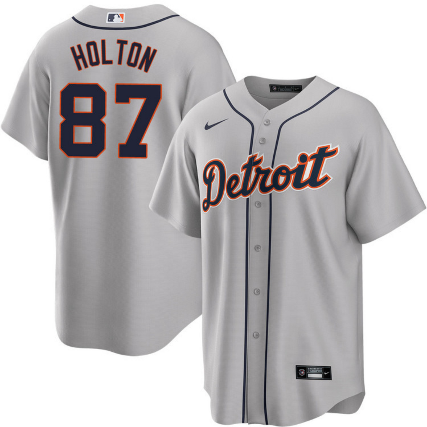 Baseball Tyler Holton Detroit Tigers 87 Jersey