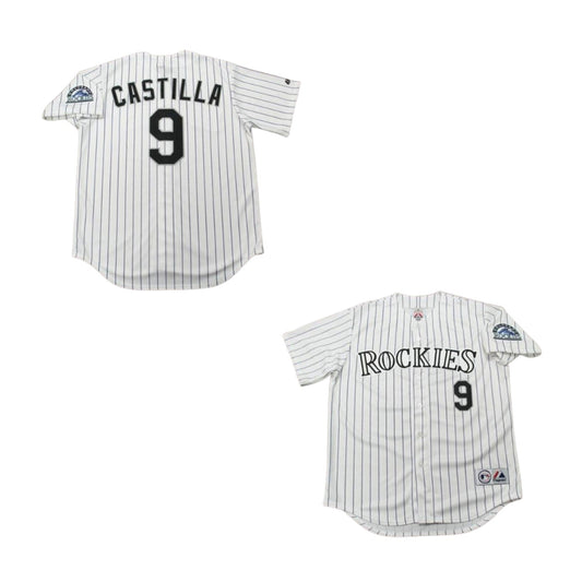 Baseball Vinny Castilla Colorado Rockies 9 Jersey
