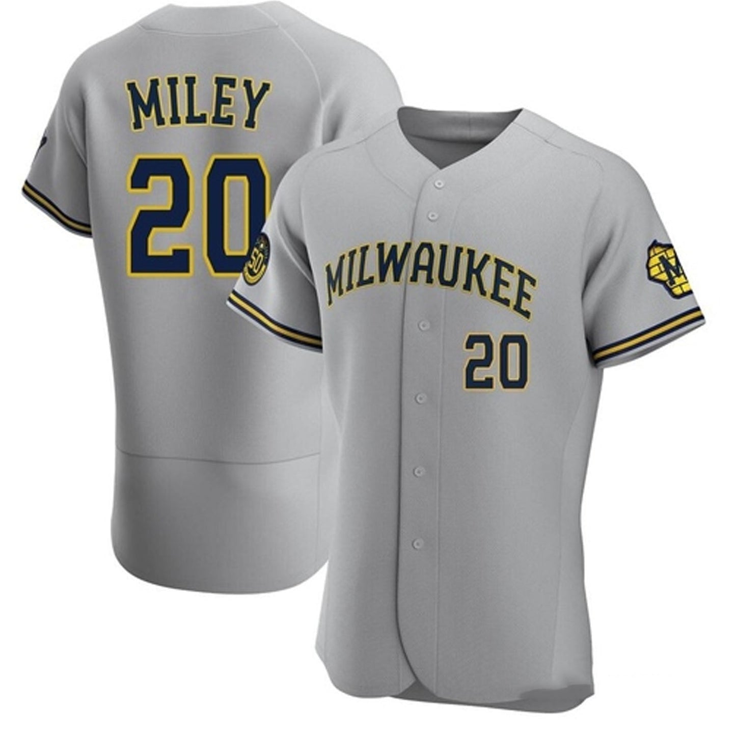 Baseball Wade Miley Milwaukee Brewers 20 Jersey